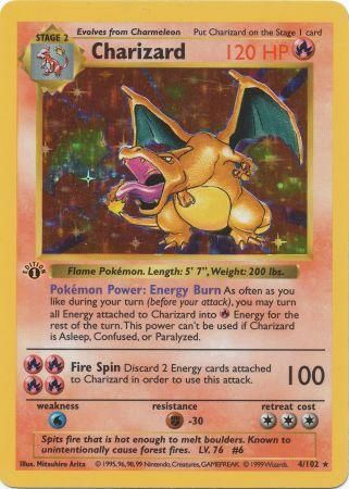 Charizard 4-102 1st edition