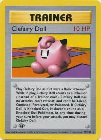 pokemon base set 1st edition clefairy doll 70 102 1st edition