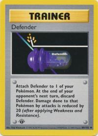 pokemon base set 1st edition defender 80 102 1st edition
