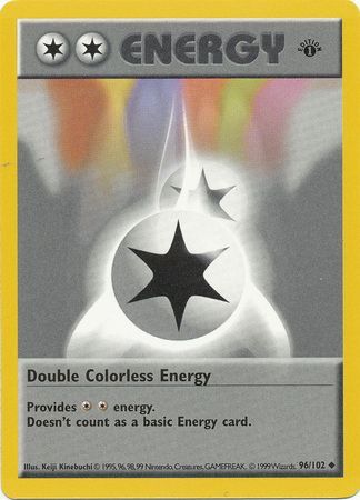 Double Colorless Energy 96-102 1st edition
