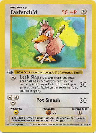 Farfetch'd 27-102 1st edition