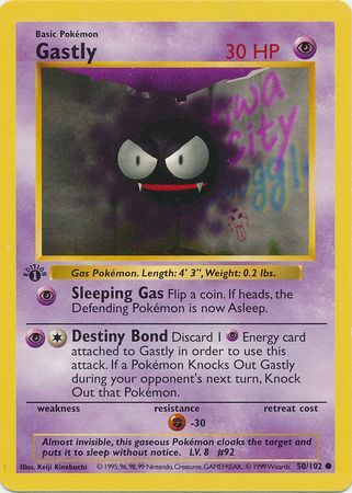 Gastly 50-102 1st edition