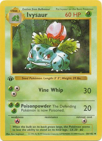 Ivysaur 30-102 1st edition