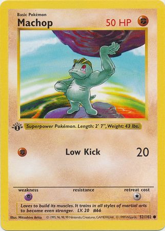 Machop 52-102 1st edition