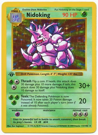 Nidoking 11-102 1st edition