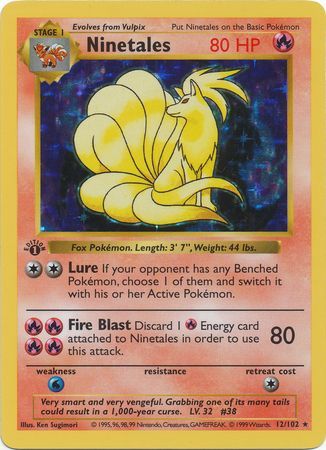 Ninetales 12-102 1st edition