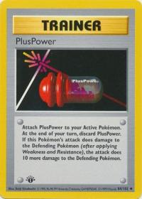 pokemon base set 1st edition pluspower 84 102 1st edition