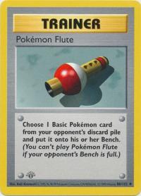 pokemon base set 1st edition pokemon flute 86 102 1st edition