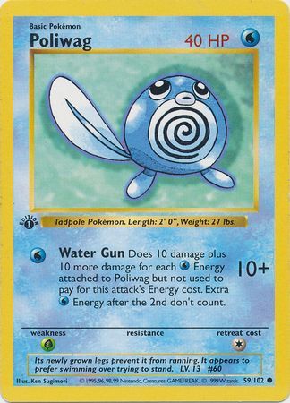 Poliwag 59-102 1st edition