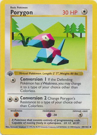 Porygon 39-102 1st edition