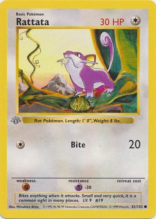 Rattata 61-102 1st edition