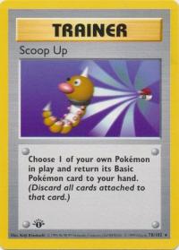 pokemon base set 1st edition scoop up 78 102 1st edition