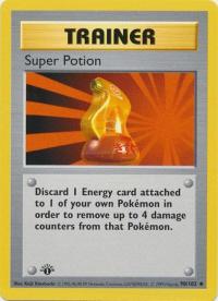 pokemon base set 1st edition super potion 90 102 1st edition