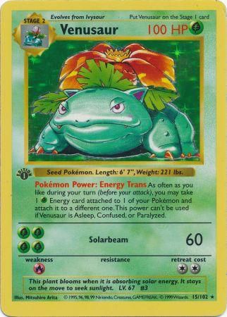 Venusaur 15-102 1st edition