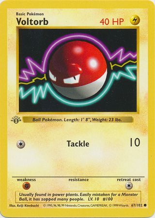 Voltorb 67-102 1st edition