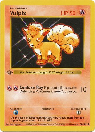 Vulpix 68-102 1st edition