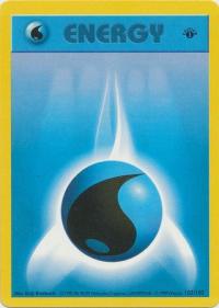 pokemon base set 1st edition water energy 102 102 1st edition