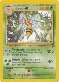 pokemon base set 2 beedrill 21 130