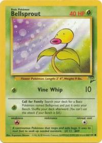 pokemon base set 2 bellsprout 66 130