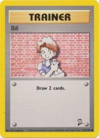 pokemon base set 2 bill 118 130