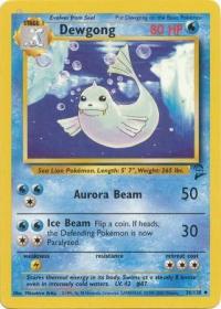 pokemon base set 2 dewgong 36 130