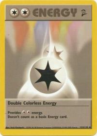 pokemon base set 2 double colorless energy 124 130