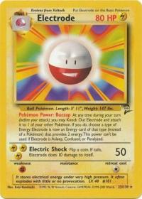 pokemon base set 2 electrode 25 130