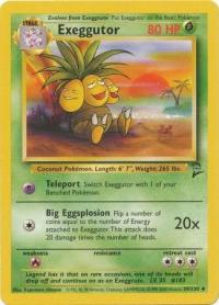 pokemon base set 2 exeggutor 39 130