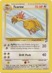 pokemon base set 2 fearow 41 130