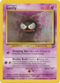 pokemon base set 2 gastly 75 130
