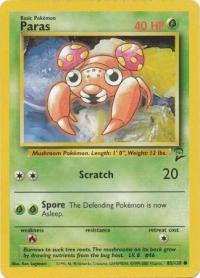 pokemon base set 2 paras 85 130