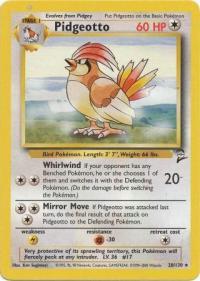 pokemon base set 2 pidgeotto 28 130