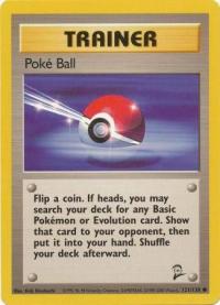 pokemon base set 2 poke ball 121 130