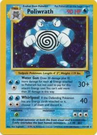 pokemon base set 2 poliwrath 15 130