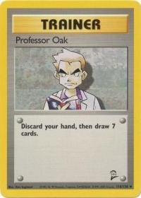 pokemon base set 2 professor oak 116 130