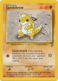 pokemon base set 2 sandshrew 91 130