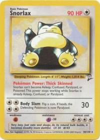 pokemon base set 2 snorlax 30 130