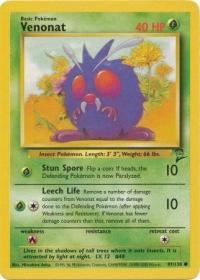 pokemon base set 2 venonat 97 130