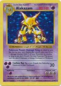 pokemon base set shadowless alakazam 1 102 shadowless