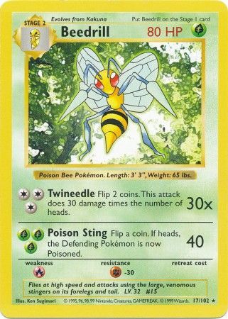 Beedrill 17-102 (Shadowless)