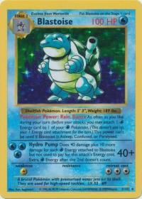 pokemon base set shadowless blastoise 2 102 shadowless