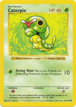 Caterpie 45-102 (Shadowless)