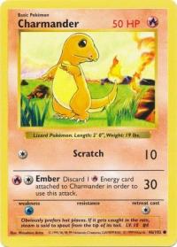 pokemon base set shadowless charmander 46 102 shadowless