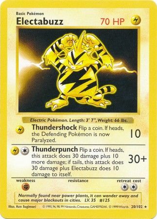 Electabuzz 20-102 (Shadowless)