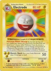 pokemon base set shadowless electrode 21 102 shadowless