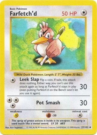 Farfetch'd 27-102 (Shadowless)