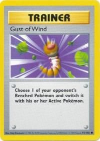 pokemon base set shadowless gust of wind 93 102 shadowless