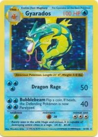 pokemon base set shadowless gyarados 6 102 shadowless