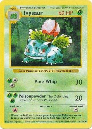 Ivysaur 30-102 (Shadowless)