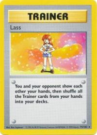 pokemon base set shadowless lass 75 102 shadowless